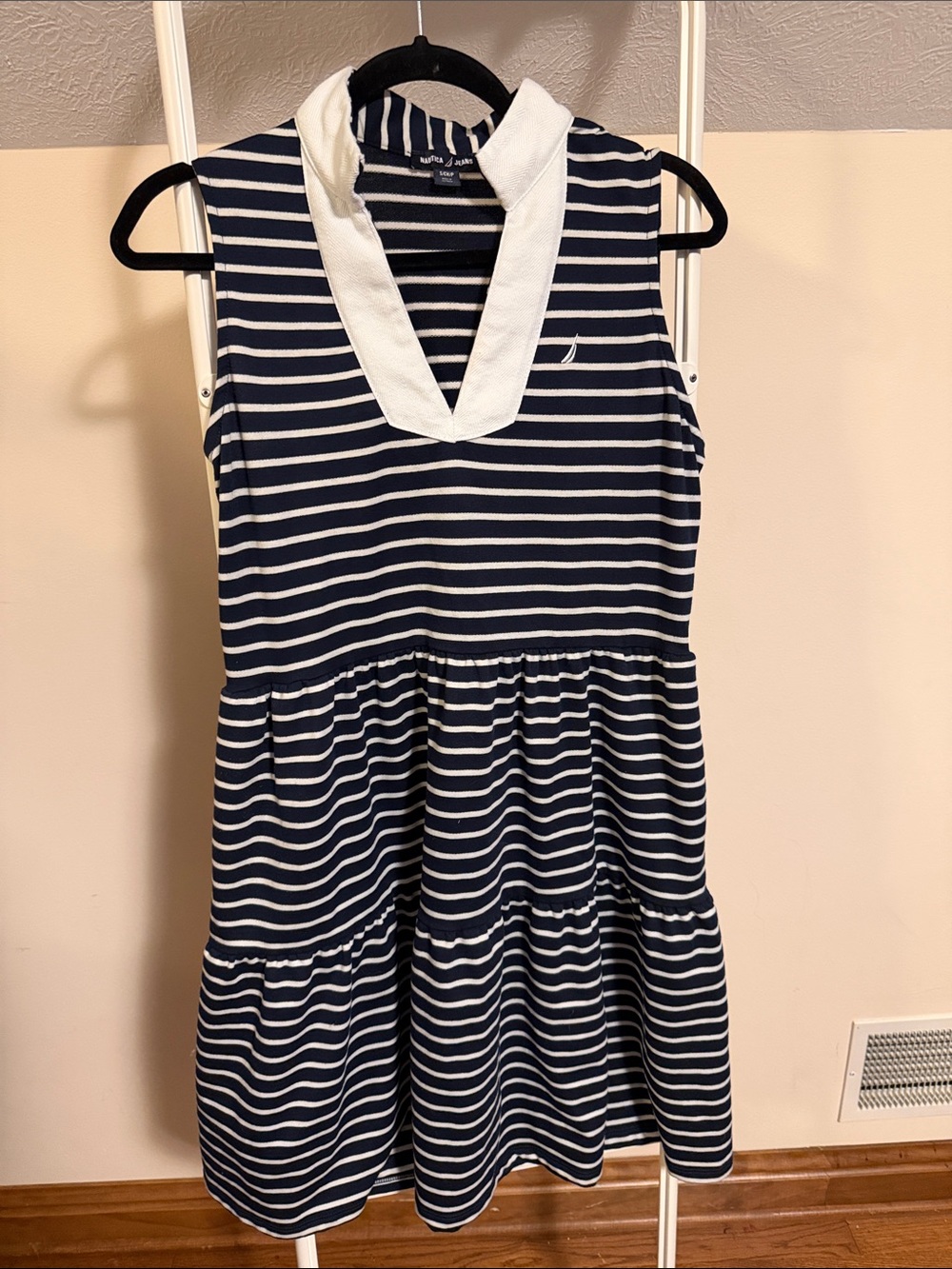 Nautica Jeans sleeveless striped dress - size small
